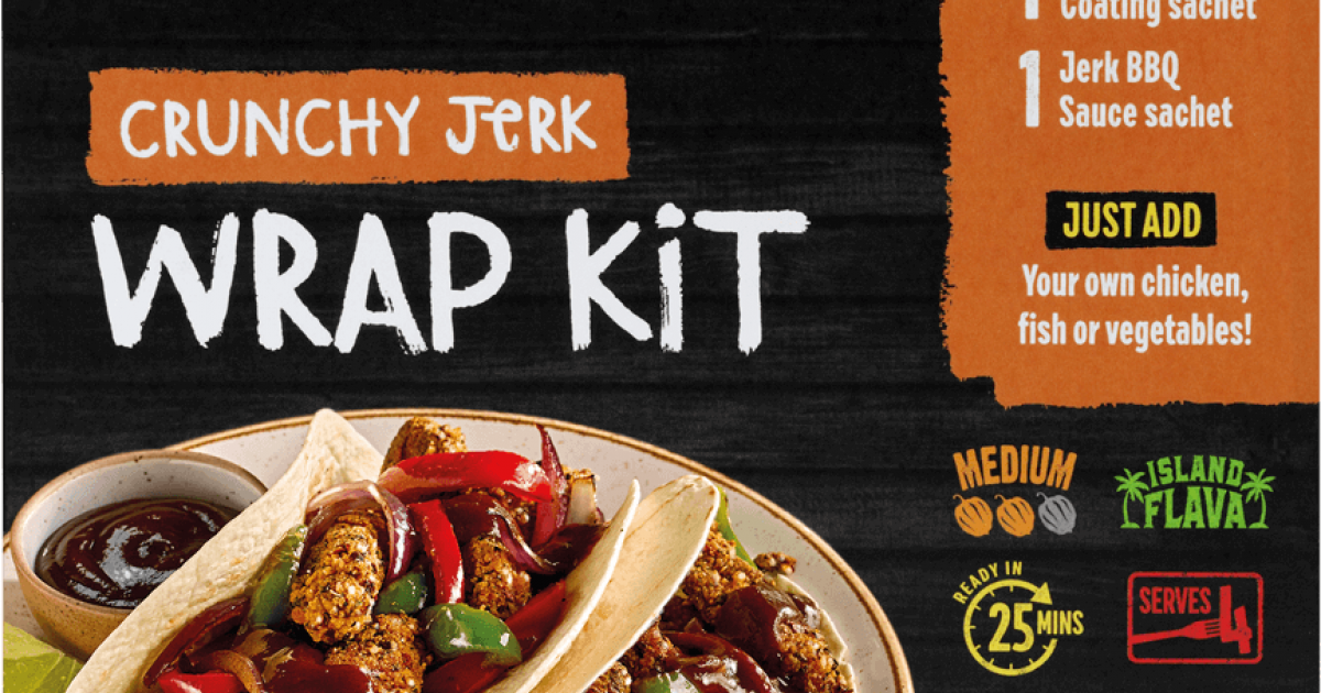 Grace Foods Crunchy Jerk Wrap Kit